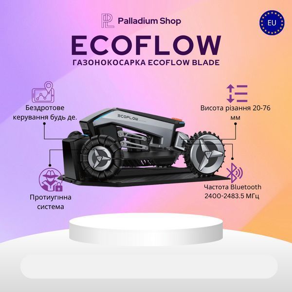 Робот газонокосилка EcoFlow Blade EFH100 Б/У blade01 фото