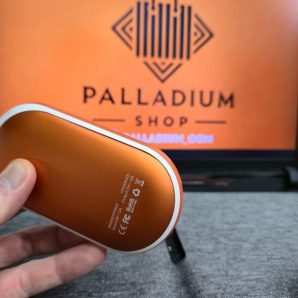 Карманная грелка для рук 2в1 с Power Bank 10000 mAh grilka 10000mah1 фото