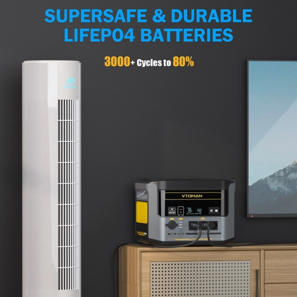 Портативная электростанция VTOMAN FlashSpeed ​​1500 LiFePO4 1548 Вт&middot;ч VTOMAN FlashSpeed ​​​​1500 фото